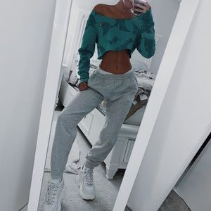 Tie-dye crop sweater
